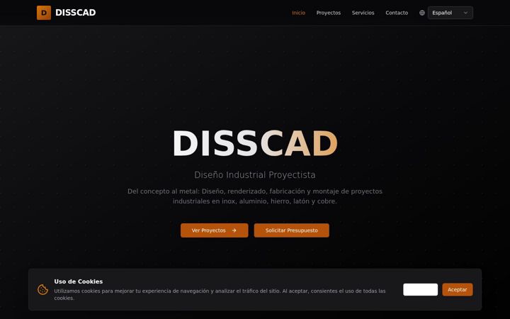 Captura de pantalla de disscad.es