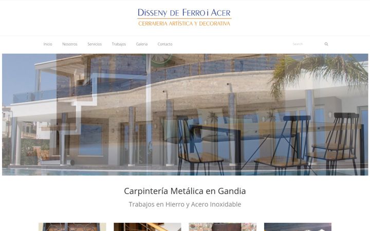 Screenshot of dissenydeferroiacer.com