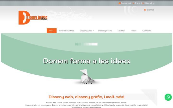 Screenshot of dissenygraficlillet.com