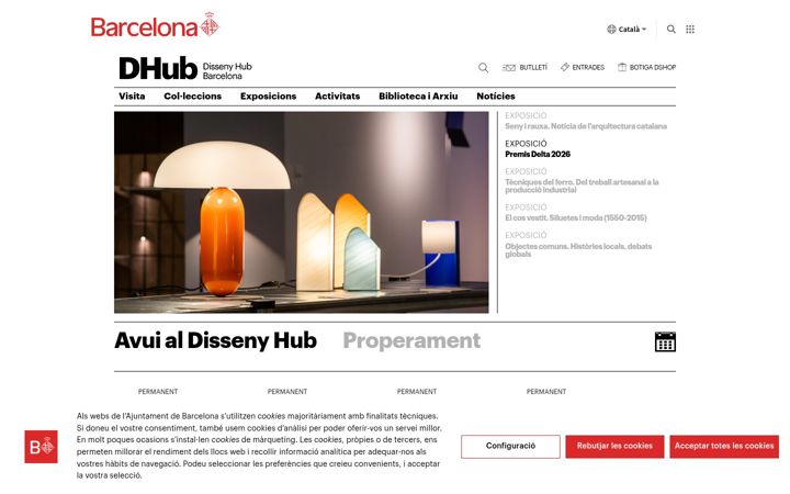 Screenshot of dissenyhub.barcelona