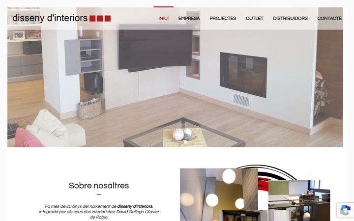 Screenshot of dissenyinteriors.com