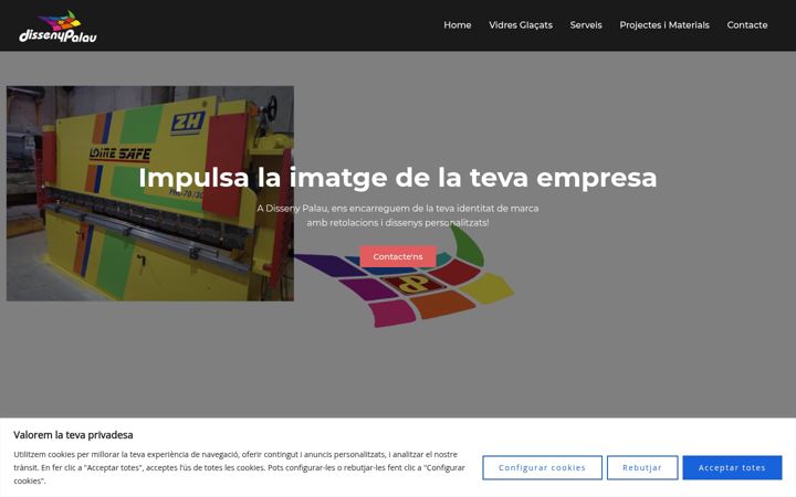 Screenshot of dissenypalau.com