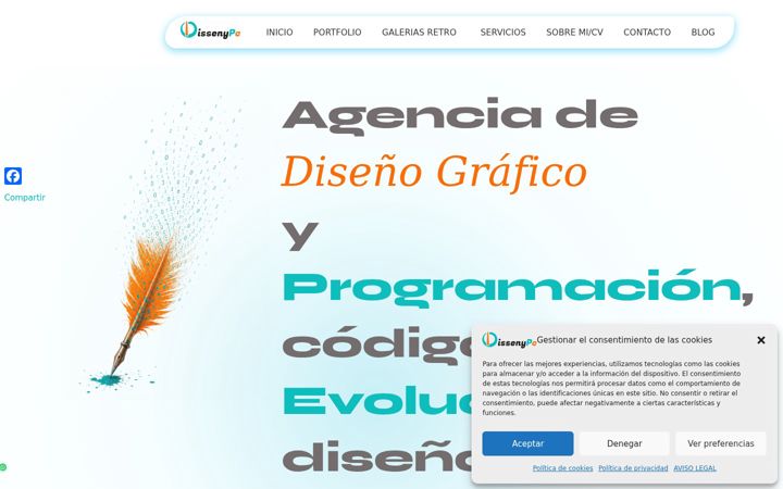 Captura de pantalla de dissenypc.es