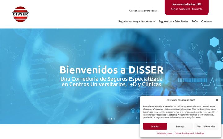 Captura de pantalla de disser.es