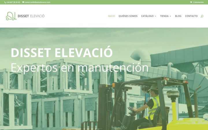 Screenshot of dissetelevacio.com