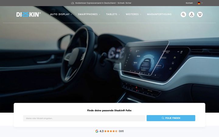 Screenshot of disskin.com