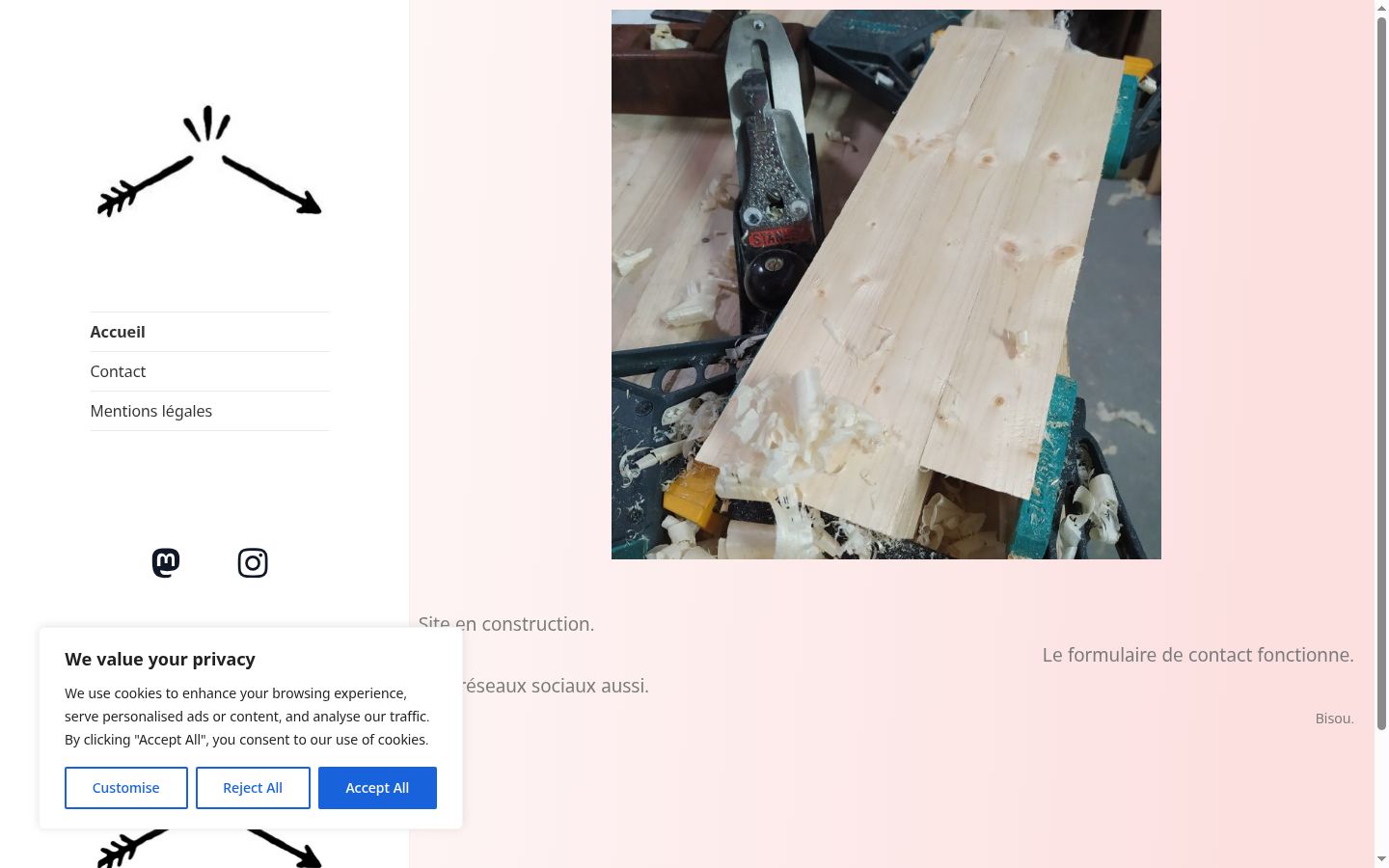 Screenshot του banner συγκατάθεσης που εμφανίστηκε πριν από οποιαδήποτε αλληλεπίδραση