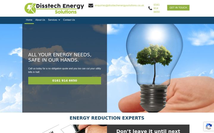 Zrzut ekranu disstechenergysolutions.co.uk