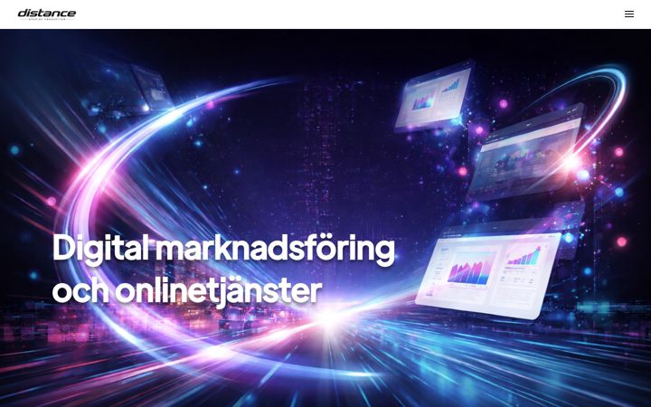 Screenshot of distance.se