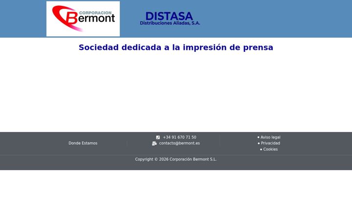 Captura de pantalla de distasa.es