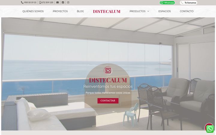 Screenshot of distecalum.com