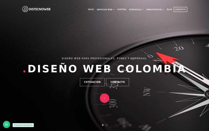 Screenshot of distecnoweb.com.co