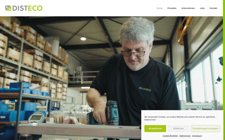 Screenshot of disteco.eu
