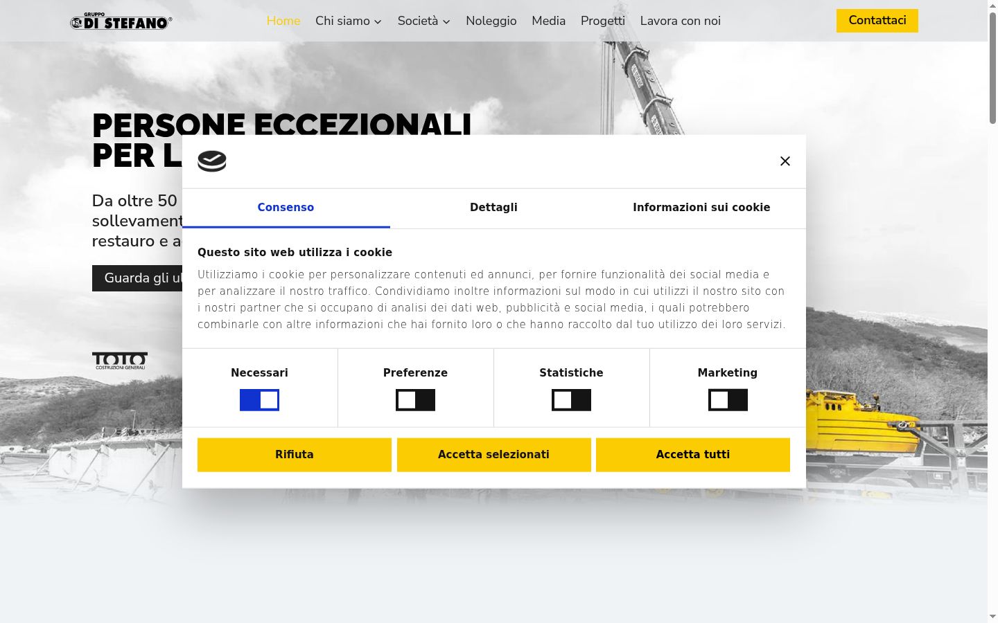 Screenshot tal-banner tal-kunsens muri qabel kwalunkwe interazzjoni