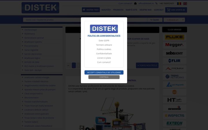 Ekrano kopija distek.ro