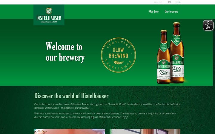 Screenshot of distelhaeuser.com