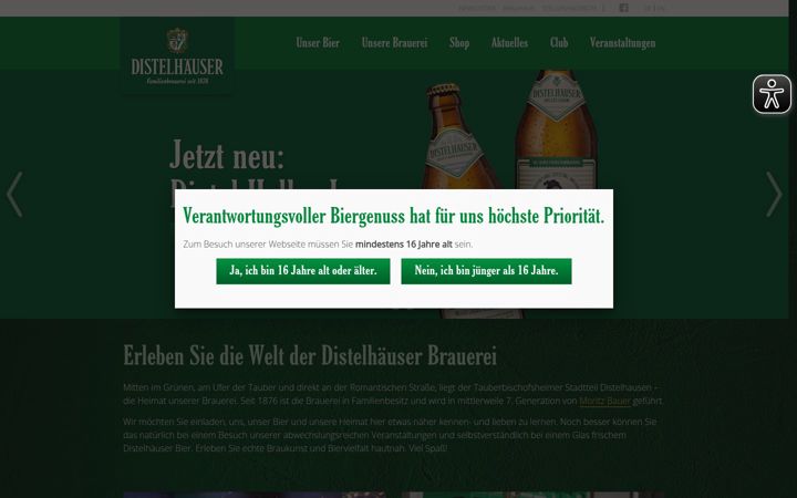 Screenshot of distelhaeuser.de
