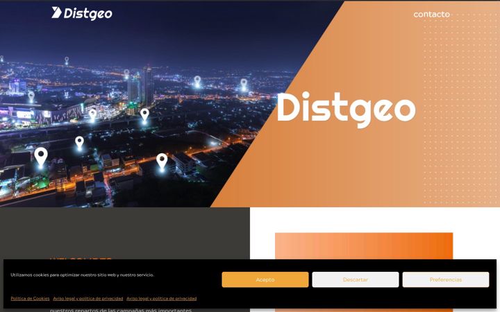 Screenshot of distgeo.com