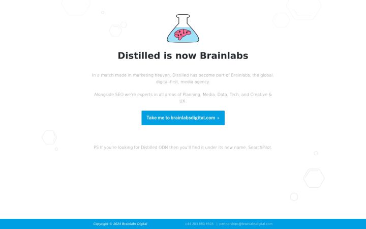 Captura de pantalla de distilled.net