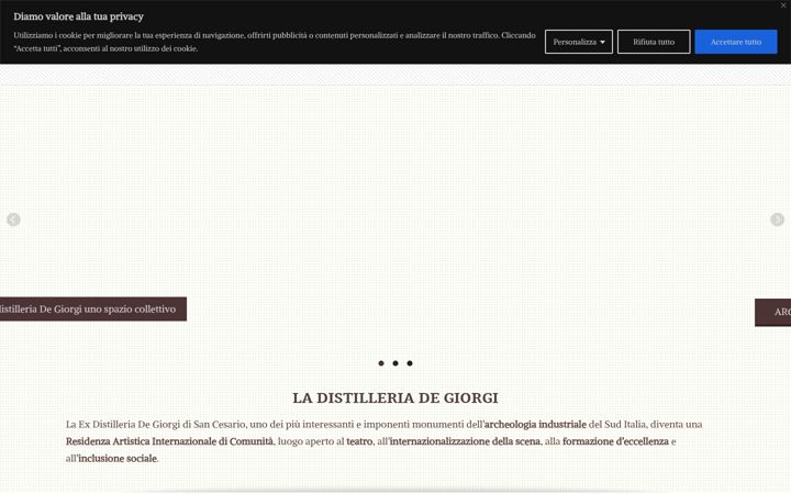 Screenshot of distilleriadegiorgi.eu