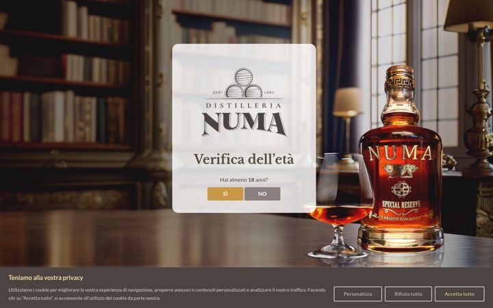 Screenshot of distillerianuma.com