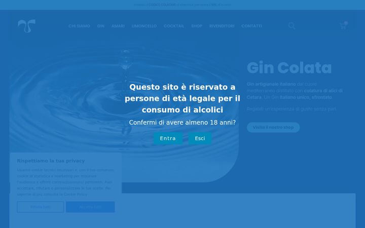 Screenshot of distilleriaromano.it