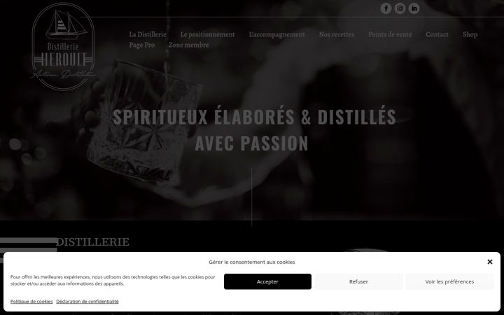 Captura de pantalla de distillerie-bretagne.fr