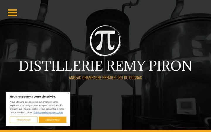 Captura de pantalla de distillerie-remy-piron.fr