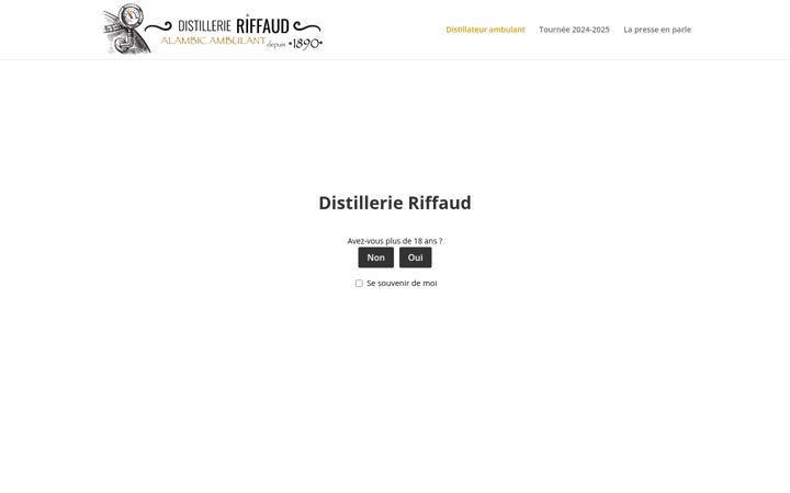 Captura de pantalla de distillerie-riffaud.fr