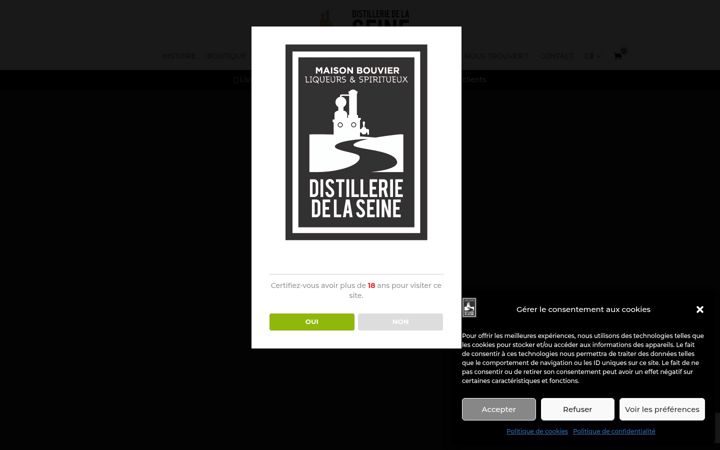 Captura de pantalla de distillerie-seine.fr