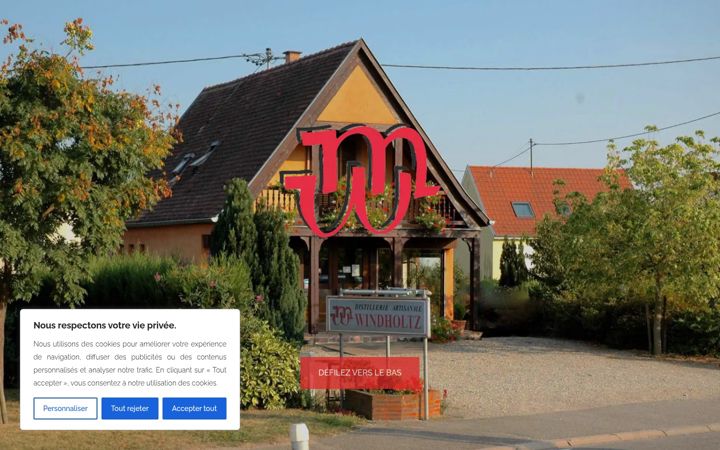 Screenshot of distillerie-windholtz.com