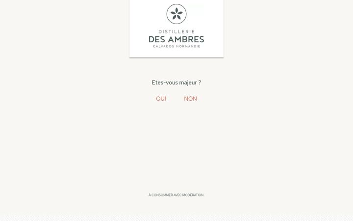 Screenshot of distilleriedesambres.com