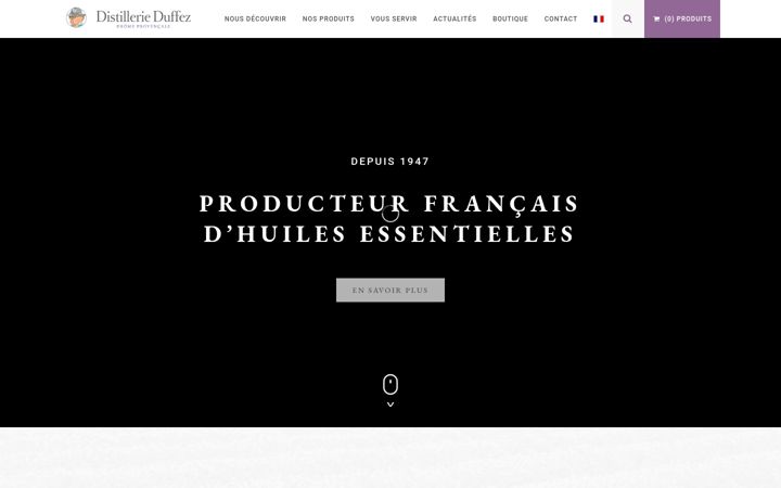 Captura de pantalla de distillerieduffez.fr
