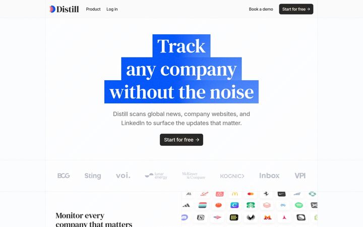 Screenshot of distillintelligence.com