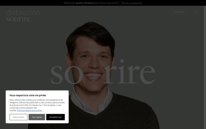 Screenshot του distinctionsourire.ca