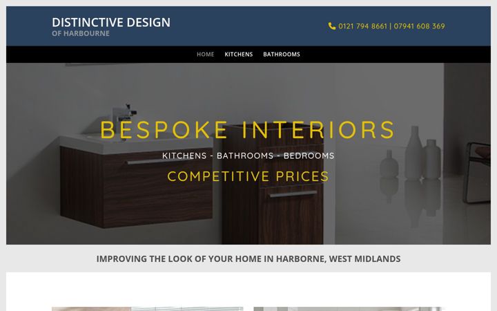 Zrzut ekranu distinctivedesign.uk