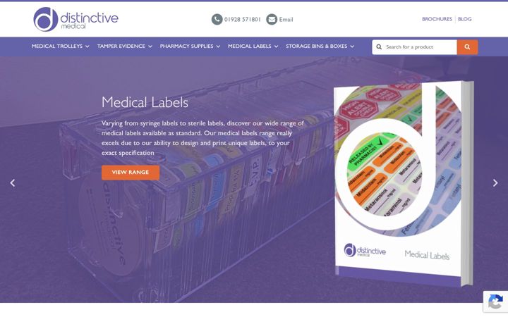 Screenshot of distinctivemedical.com