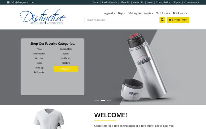 Screenshot of distinctivemerchantservices.com