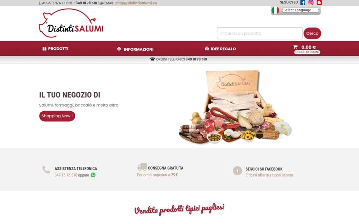 Screenshot of distintisalumi.eu