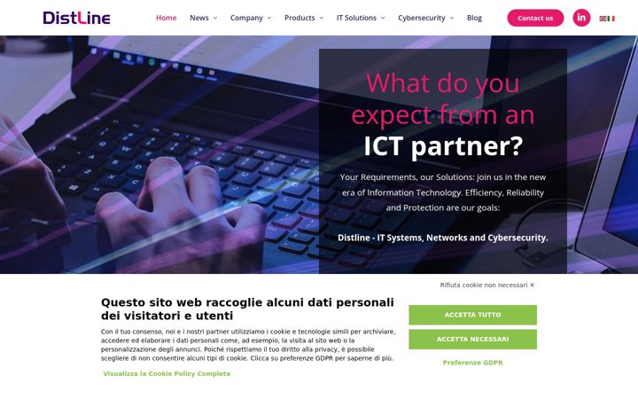 Screenshot of distline.com