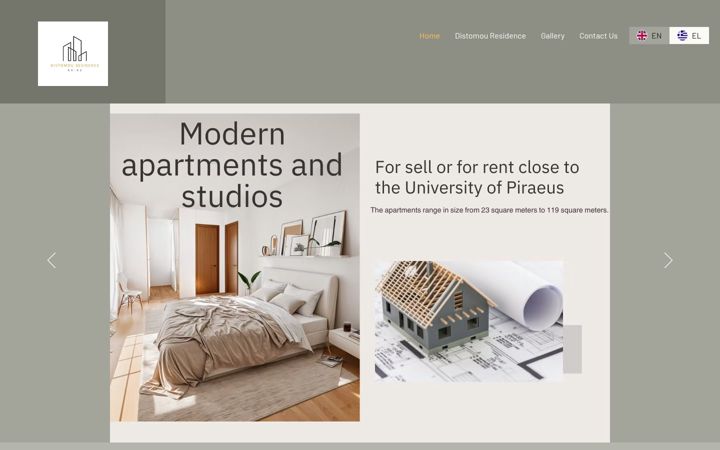 Screenshot of distomouresidence.com