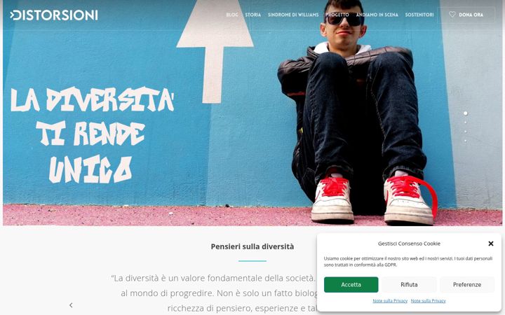 Screenshot of distorsioni.org