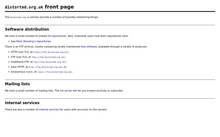Screenshot of distorted.org.uk