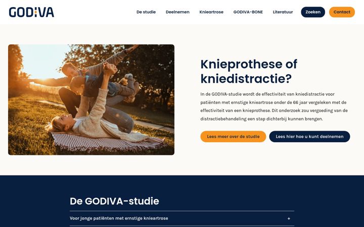 Screenshot von distractiestudie.nl