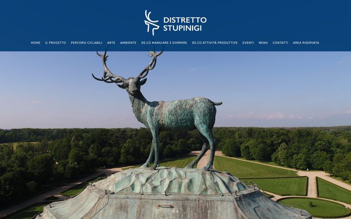 Screenshot of distrettostupinigi.it