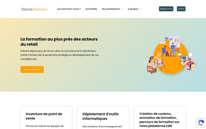 Captura de pantalla de distrib-partners.fr