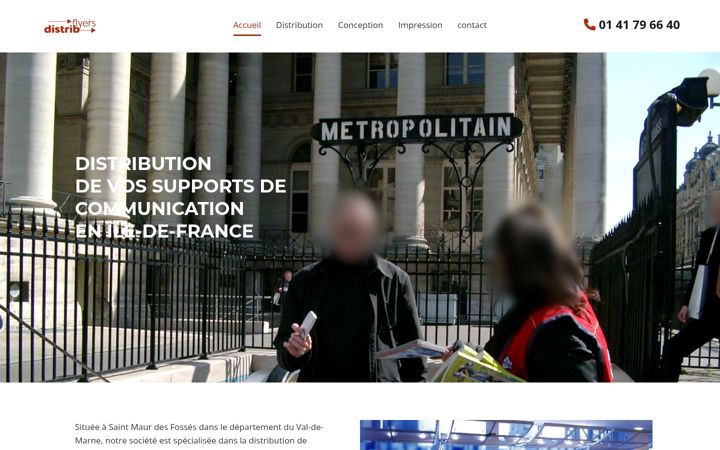 Screenshot of distribflyers.com