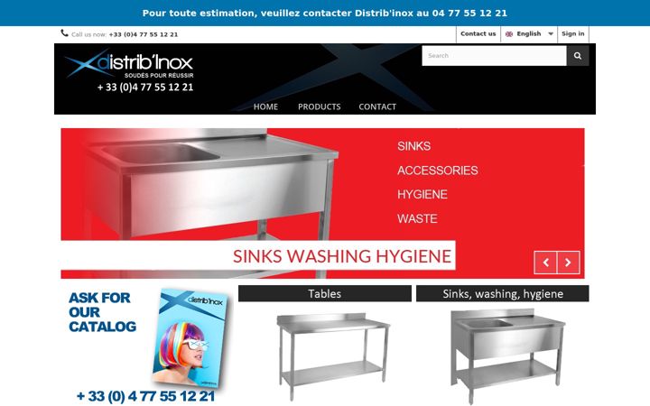 Screenshot of distribinox.com