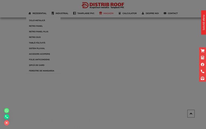 Ekrano kopija distribroof.ro
