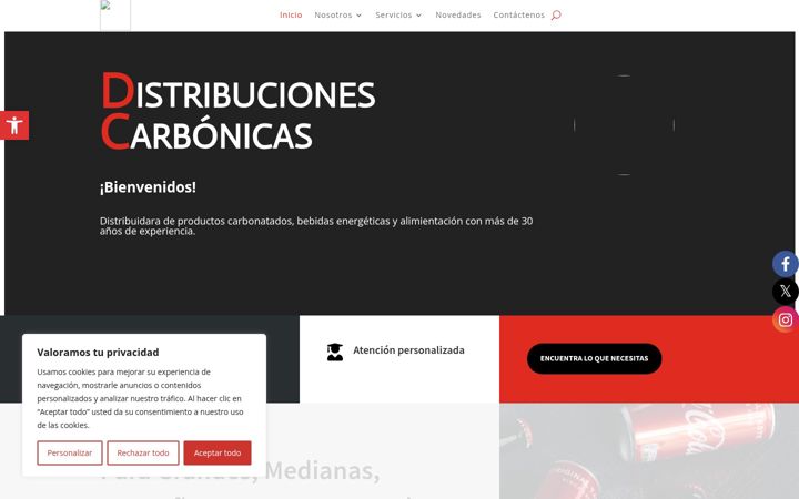 Ekrānuzņēmums no distribucionescarbonicas.es